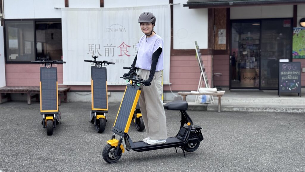 観光地で利用されるHelioXのソーラーモビリティ