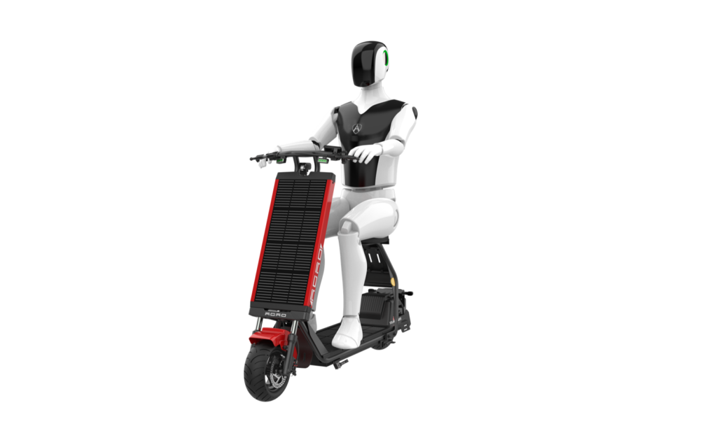 座れるタイプのHelioXソーラーモビリティ